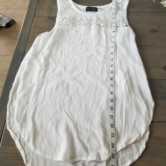 ASTR the Label white silk tunic top size XS - Picture 10 of 11